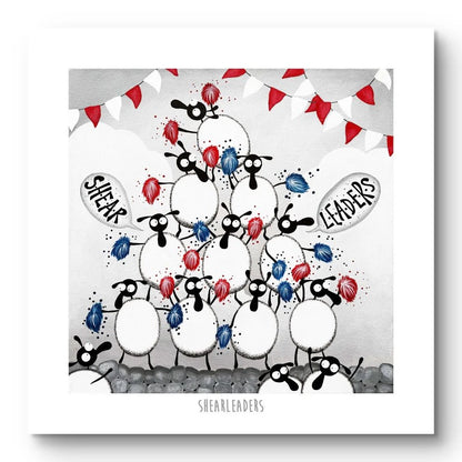 Shearleaders 10" Print - Mervyn Tay Art_Just Makers