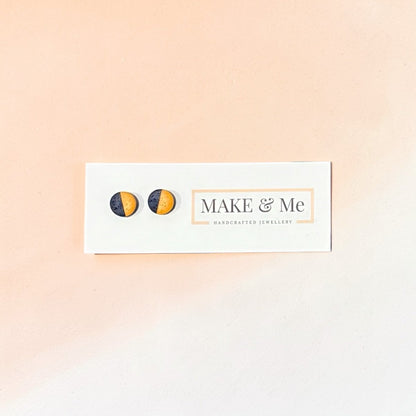 Make &amp; Me handcrafted jewellery card with earrings on a gradient background