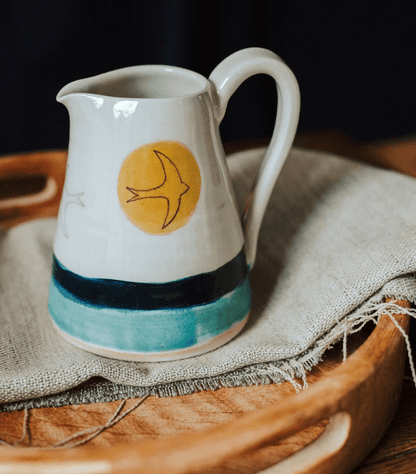 Small Golden Swift Ceramic Jug - Lorna Gilbert Ceramics - Just Makers Lorna Gilbert Ceramics