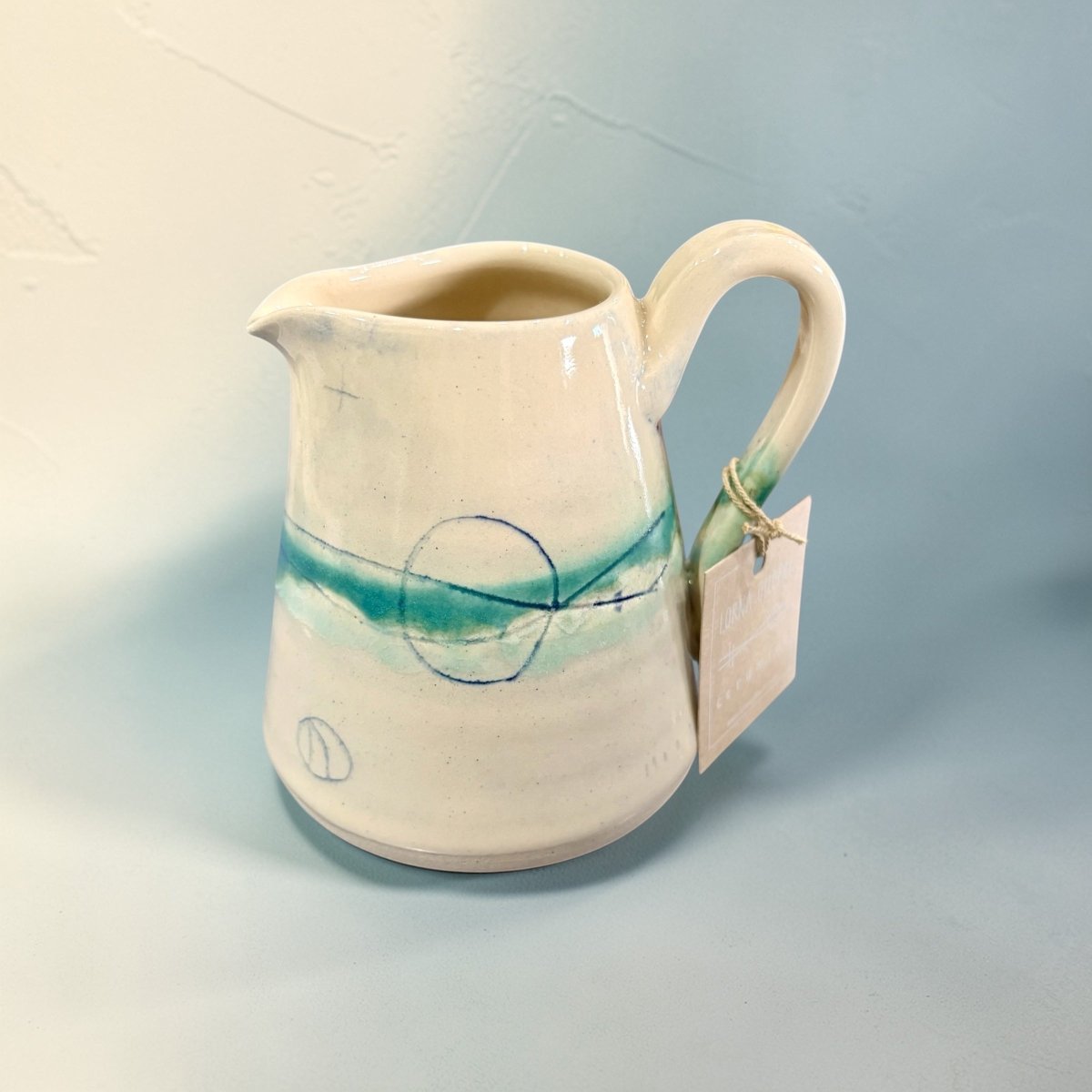 Small Seascape Ceramic Jug - Lorna Gilbert Ceramics_Just Makers