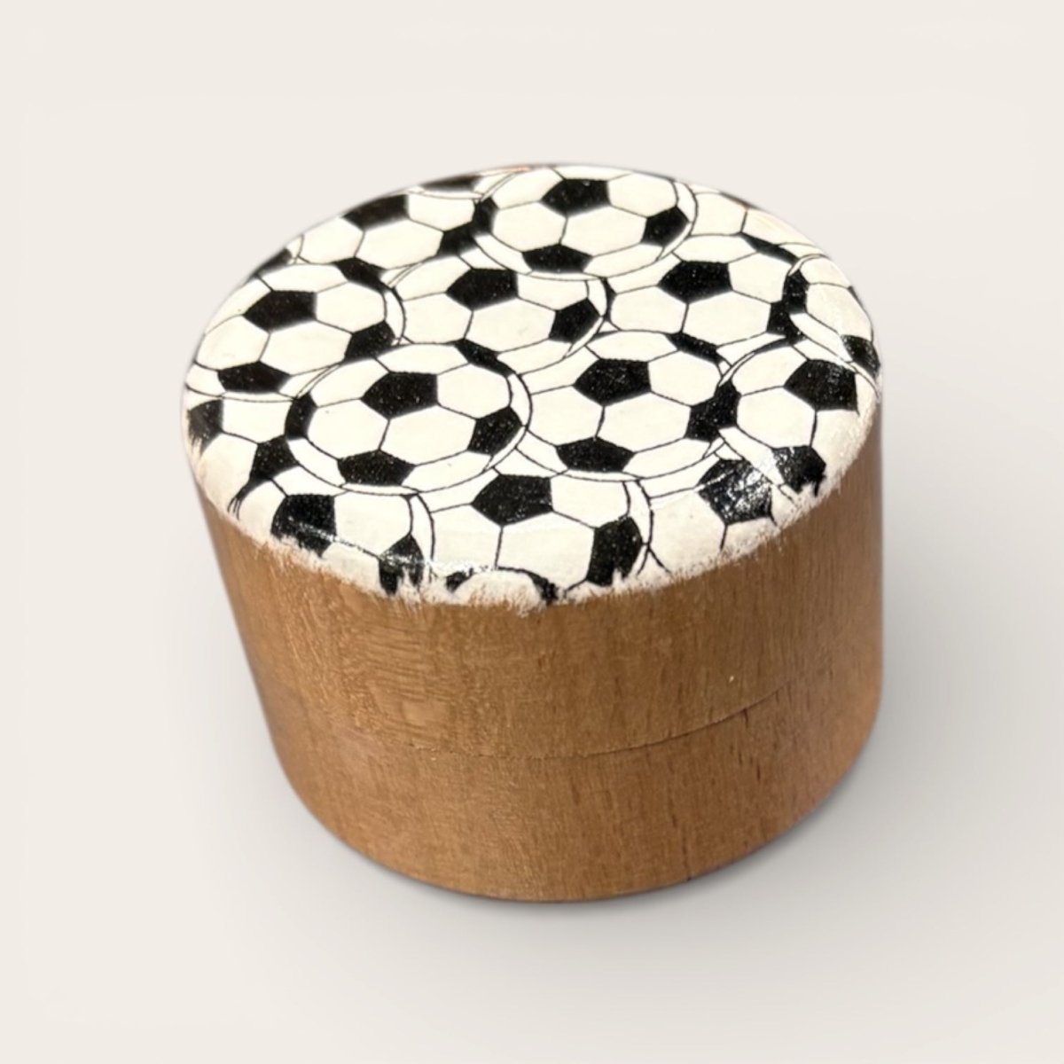 Small Wooden Football Box - Sarah Tustin_Just Makers