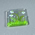 Snowdrop Fused Glass Coaster - Twice Fired Glass_Just Makers