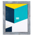 Solid Wood Stylish Blue/Grey Frame 16" x 12"_Just Makers