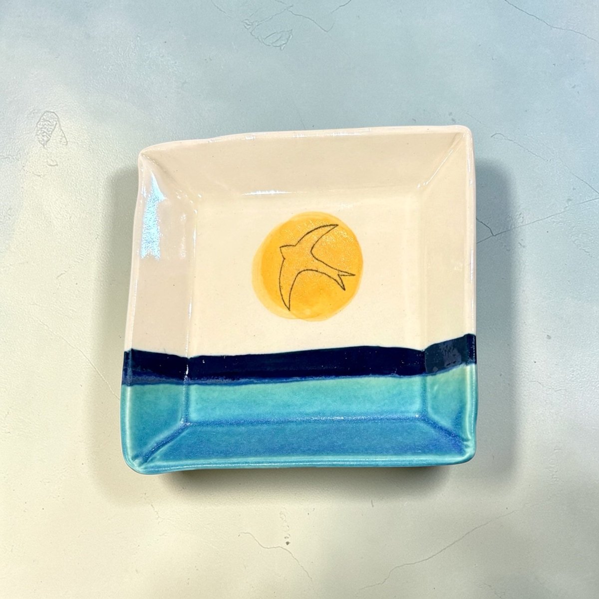 Square Dish - Golden Swift - Lorna Gilbert_Just Makers