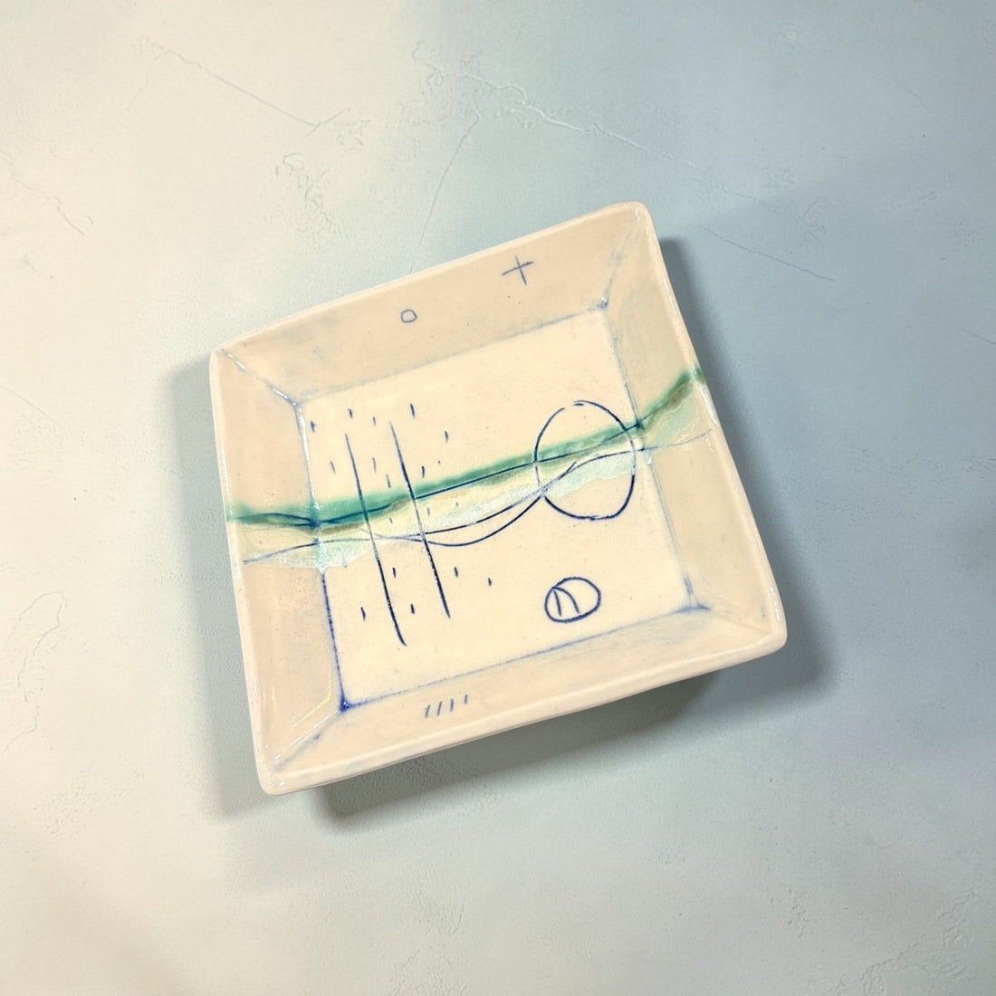 Square Dish - Seascape - Lorna Gilbert_Just Makers