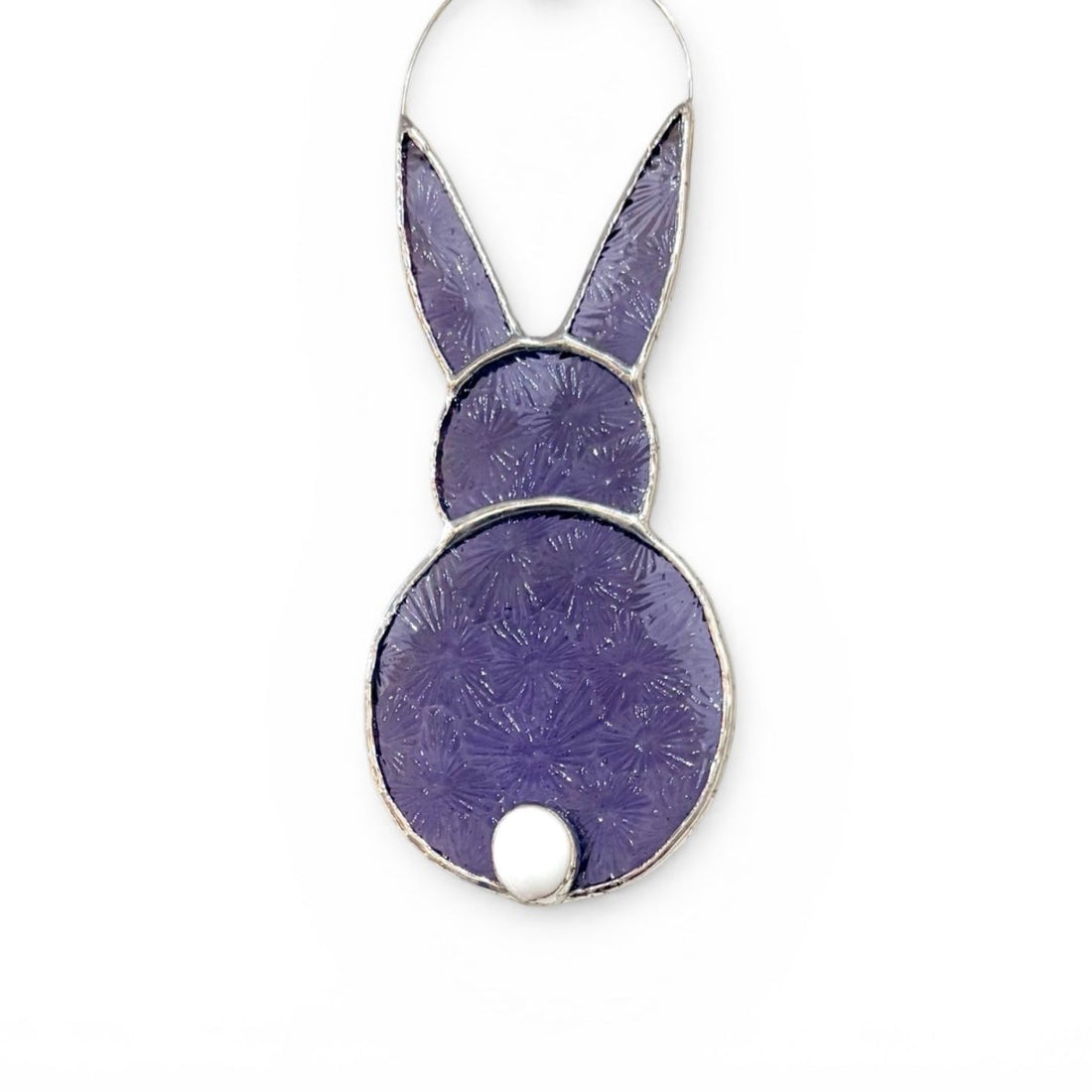 Stained Glass Bunny Decoration - Dragonfly Glass Art