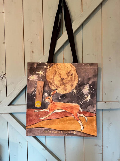 Starry Sky Hare Tote Bag - The Proverbial Hare_Just Makers