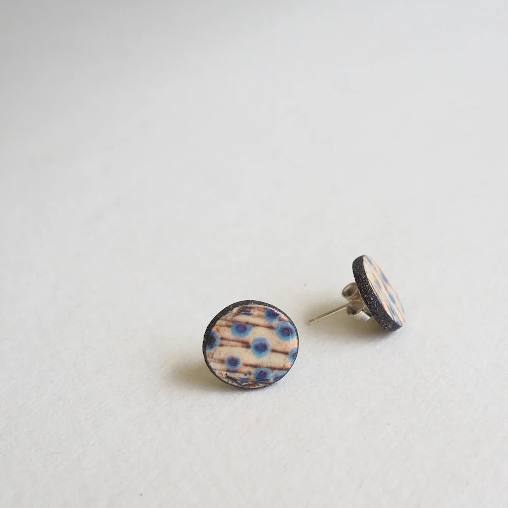 Stems Elements Range Round Studs - Karen Howarth Ceramics_Just Makers