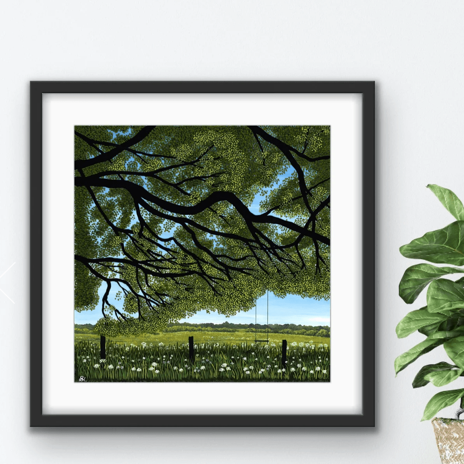 Summer Breeze Giclee Mounted Print Unframed - Sarah Jane Nicholls_Just Makers