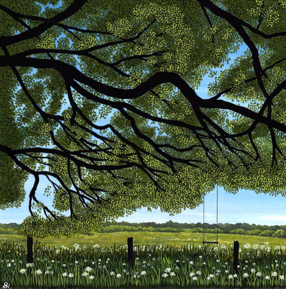 Summer Breeze Giclee Mounted Print Unframed - Sarah Jane Nicholls_Just Makers3