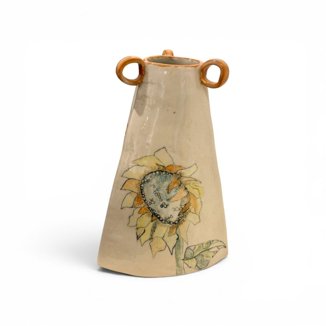Sunflower Vase - Kissed Frog Ceramics_Just Makers