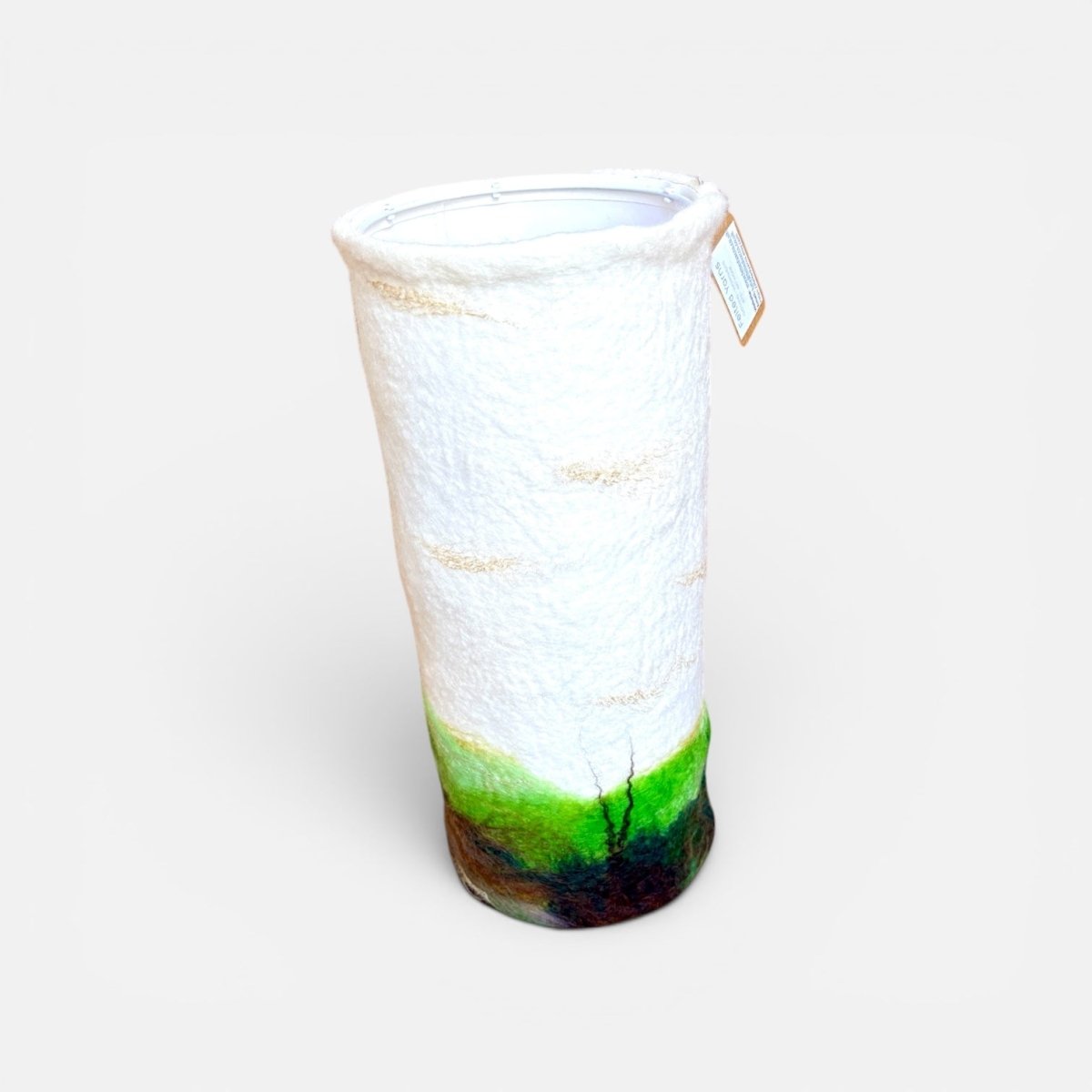 Tall Felted Moorland Lampshade - Felted Yarns_Just Makers