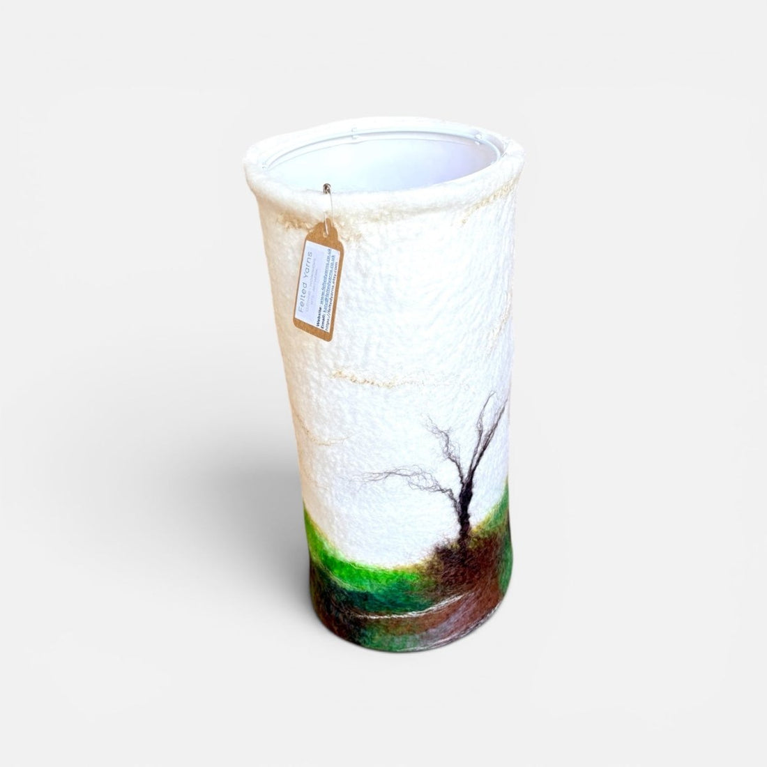 Tall Felted Moorland Lampshade - Felted Yarns_Just Makers1
