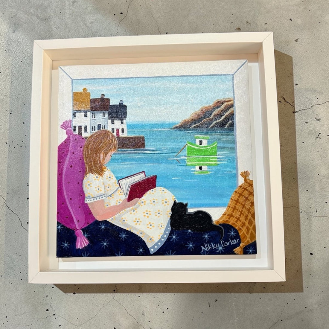 The Window Seat Original Painting - Nikky Corker_Just Makers