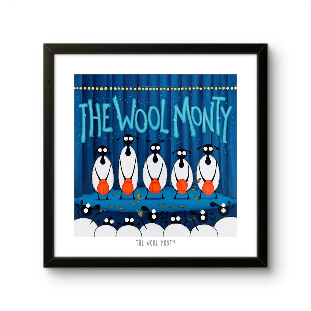 The Wool Monty 10" Print - Mervyn Tay Art_Just Makers
