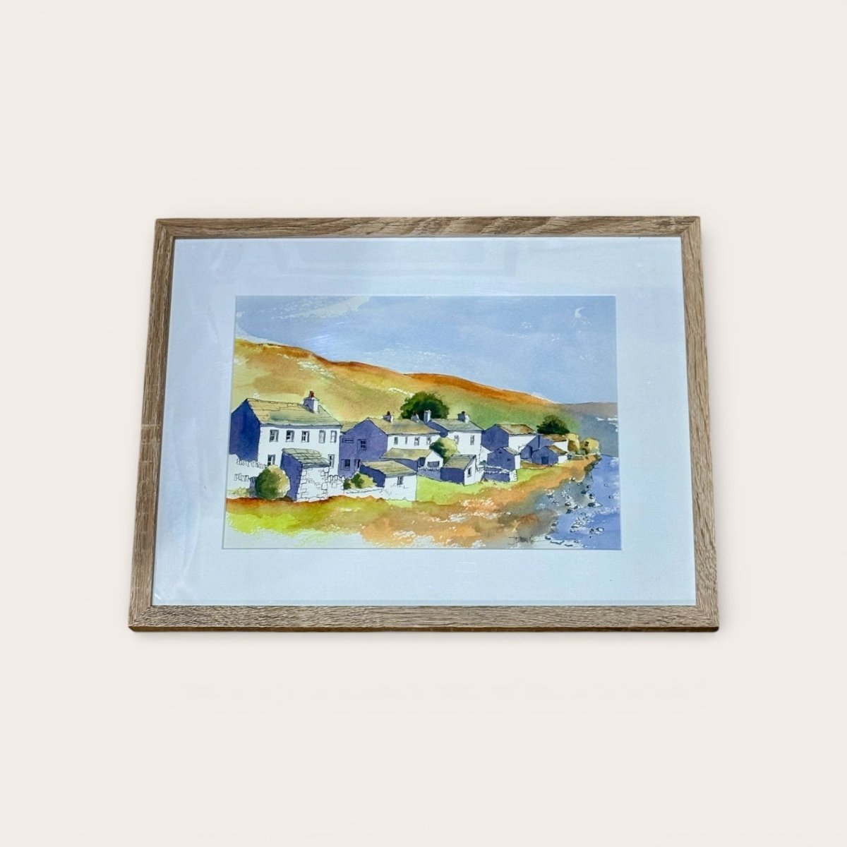 Thwaite in Swaledale Framed Original Line and Watercolour - John Harrison_Just Makers