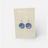 Tiny Blue Spot Disc Earrings - Nancy Jones_Just Makers
