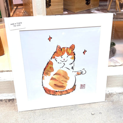 Unframed Cat Art Print - Su Yao_Just Makers