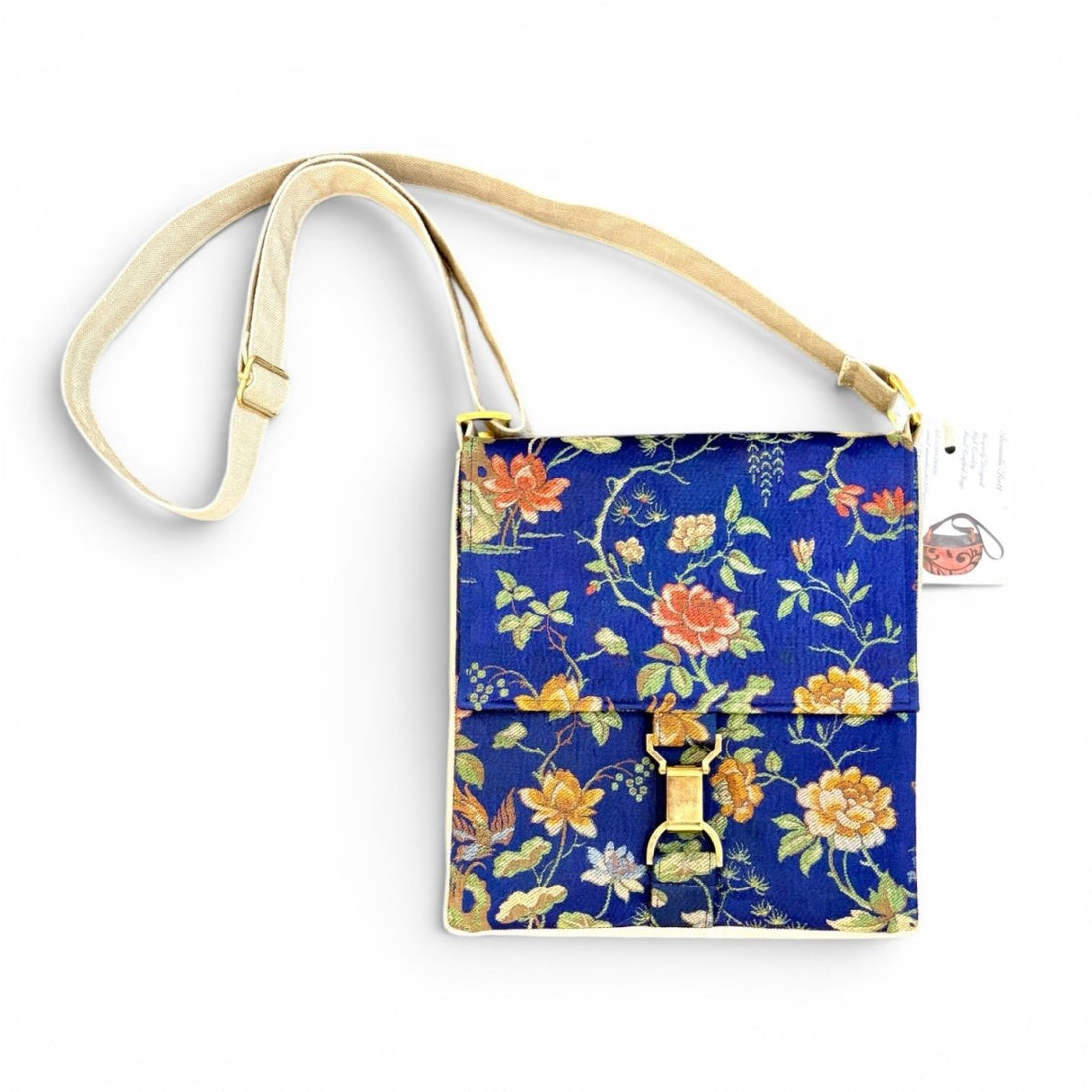 Vintage Cotton Tapestry Handbag - Amanda Scott_Just Makers