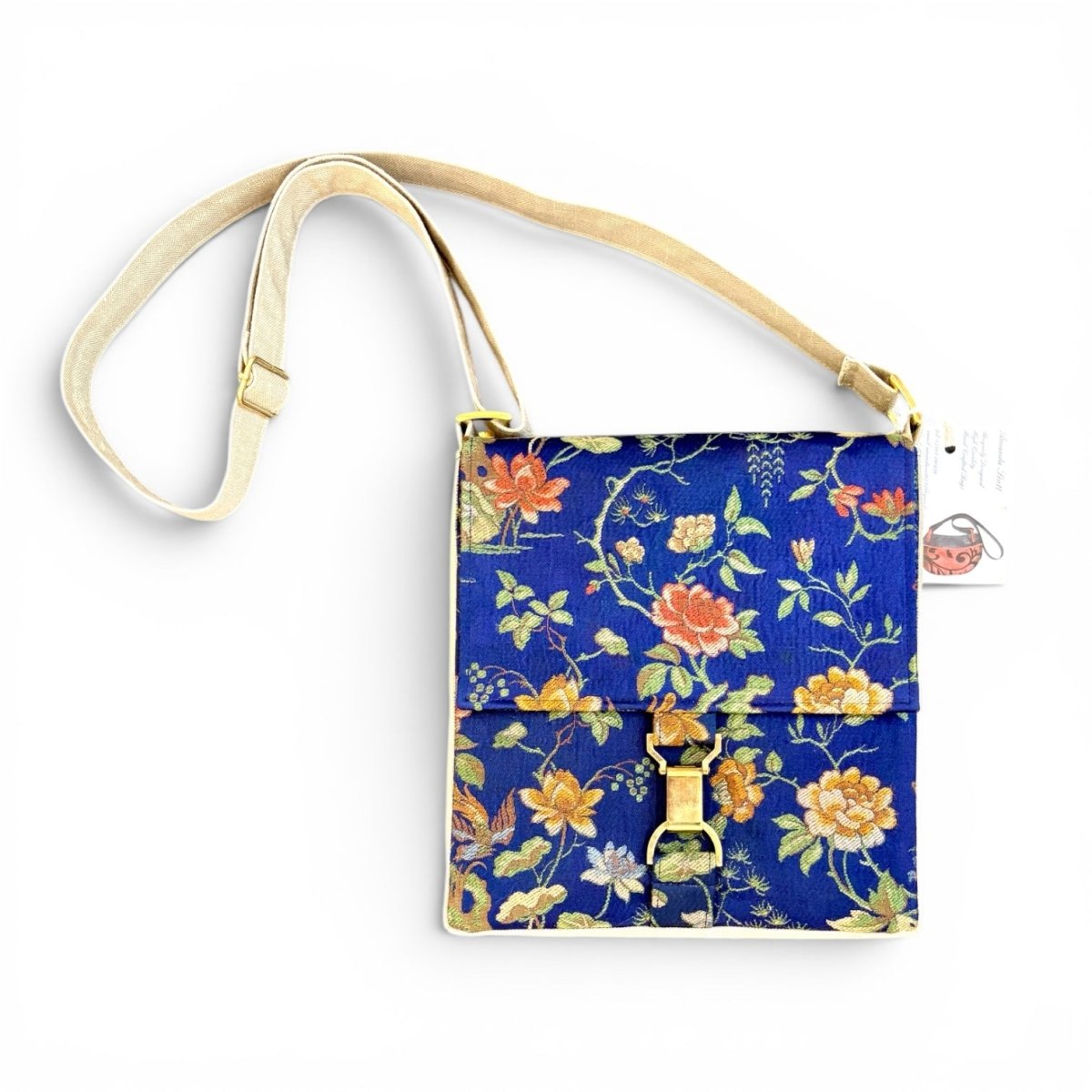 Vintage Cotton Tapestry Handbag - Amanda Scott_Just Makers
