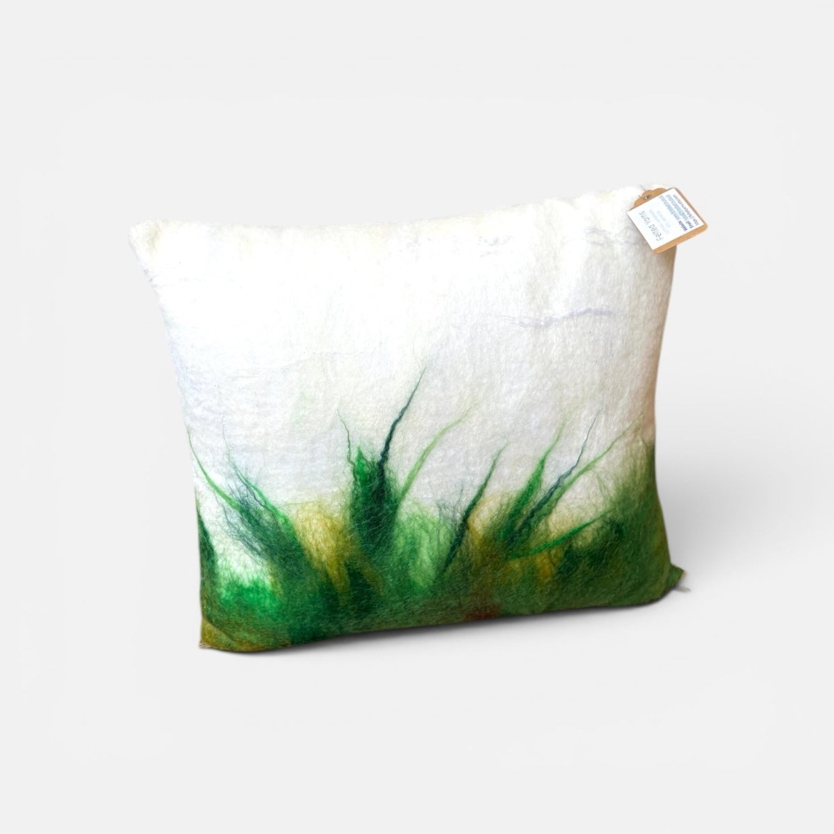 Wet Felted Cusion - Felted Yarns_Just Makers