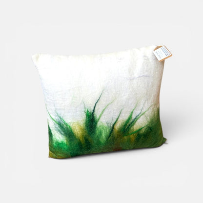 Wet Felted Cusion - Felted Yarns_Just Makers