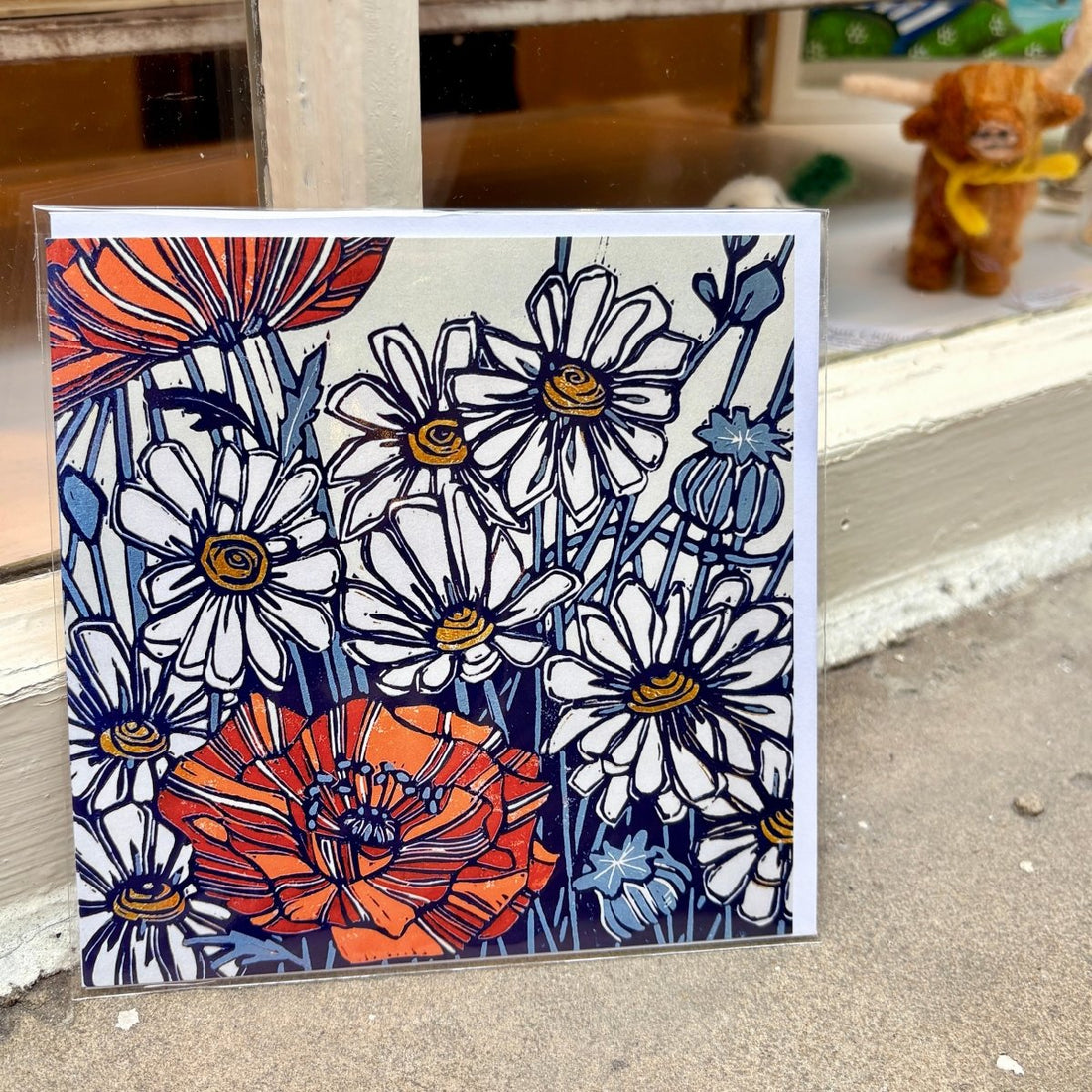Wild Poppies and Daisies Greeting Card - Rachel Knowles_Just Makers