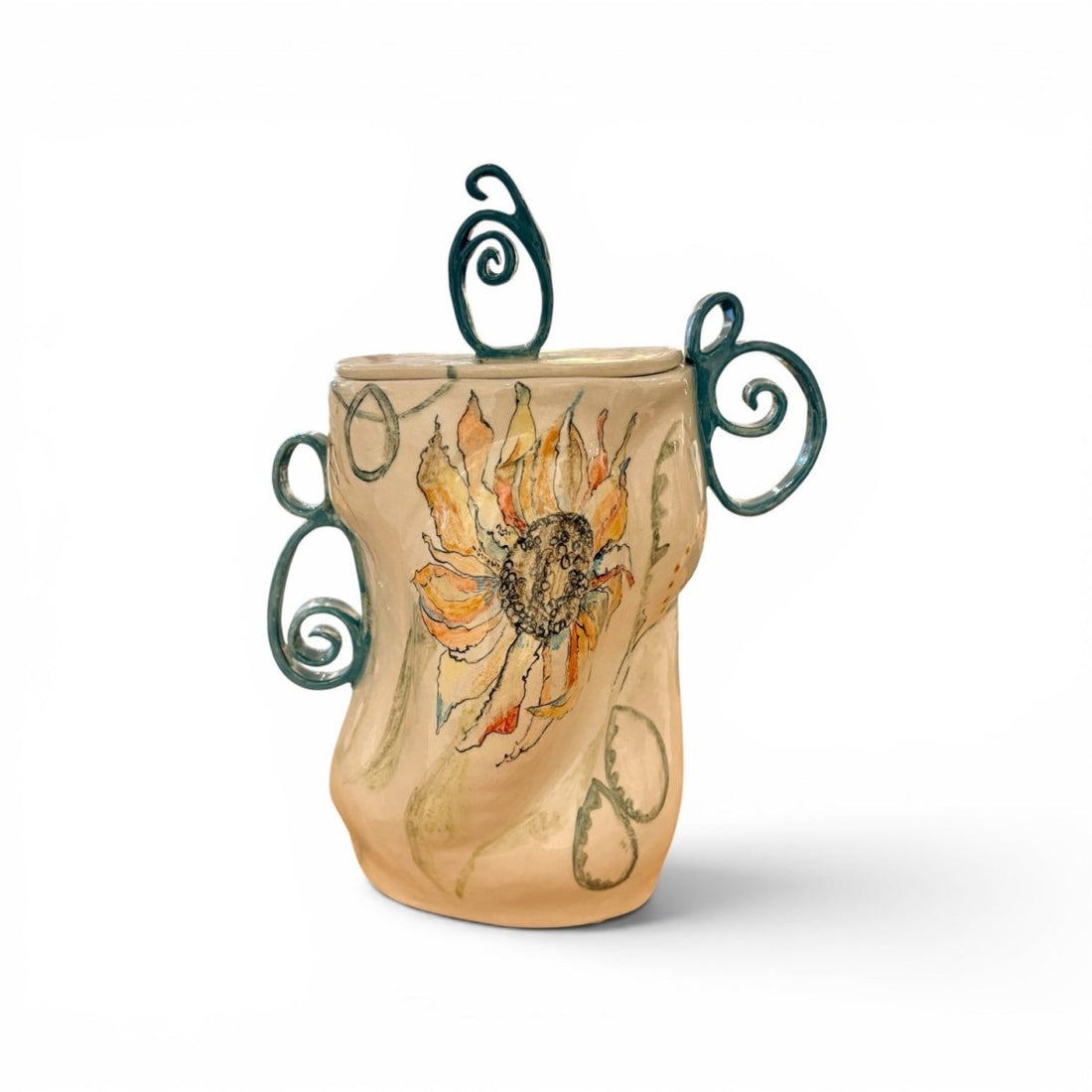 Wildwood Lidded Jar - Kissed Frog Ceramics_Just Makers