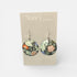 William Morris Green Disc Earrings - Nancy Jones_Just Makers