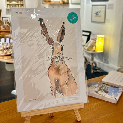 Wondering Hare A4 Print - The Proverbial Hare_Just Makers
