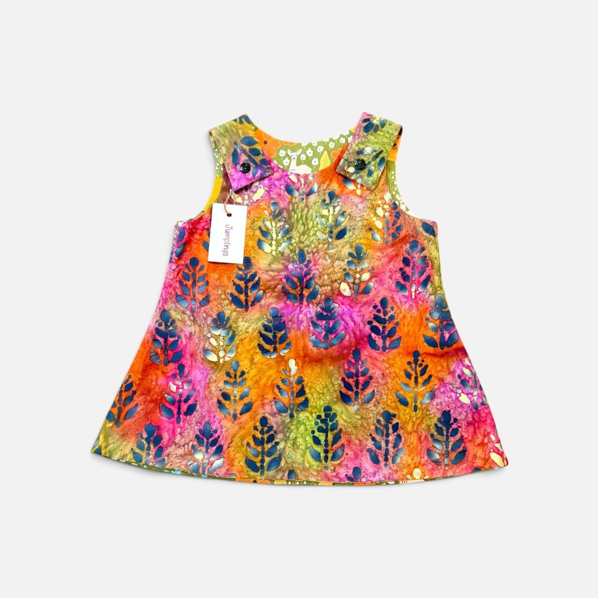 Woodland and Autumn Reversible Dress 6 - 12 Months - Jumplings Clothes_just makers