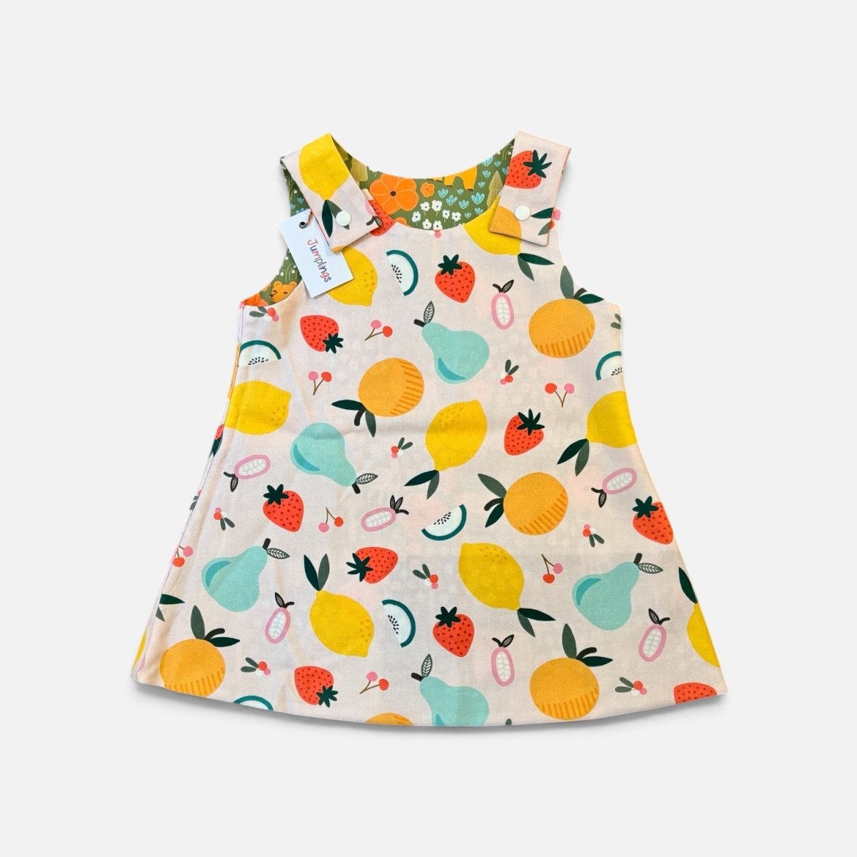 Woodland and Fruit Reversible Dress 2-3 Years - Jumplings Clothes_just makers