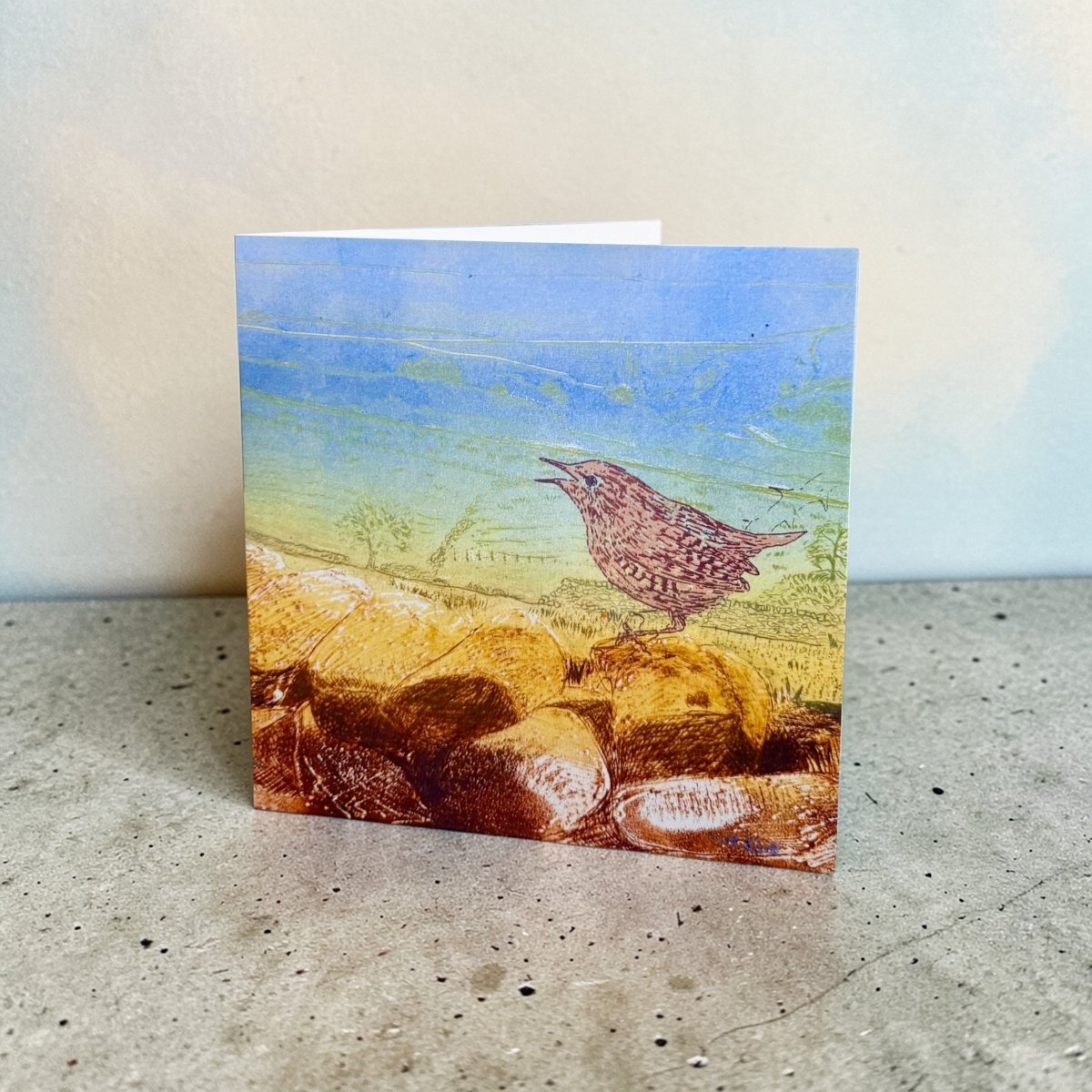 Wren Greeting Card - Gill Kirk_Just Makers