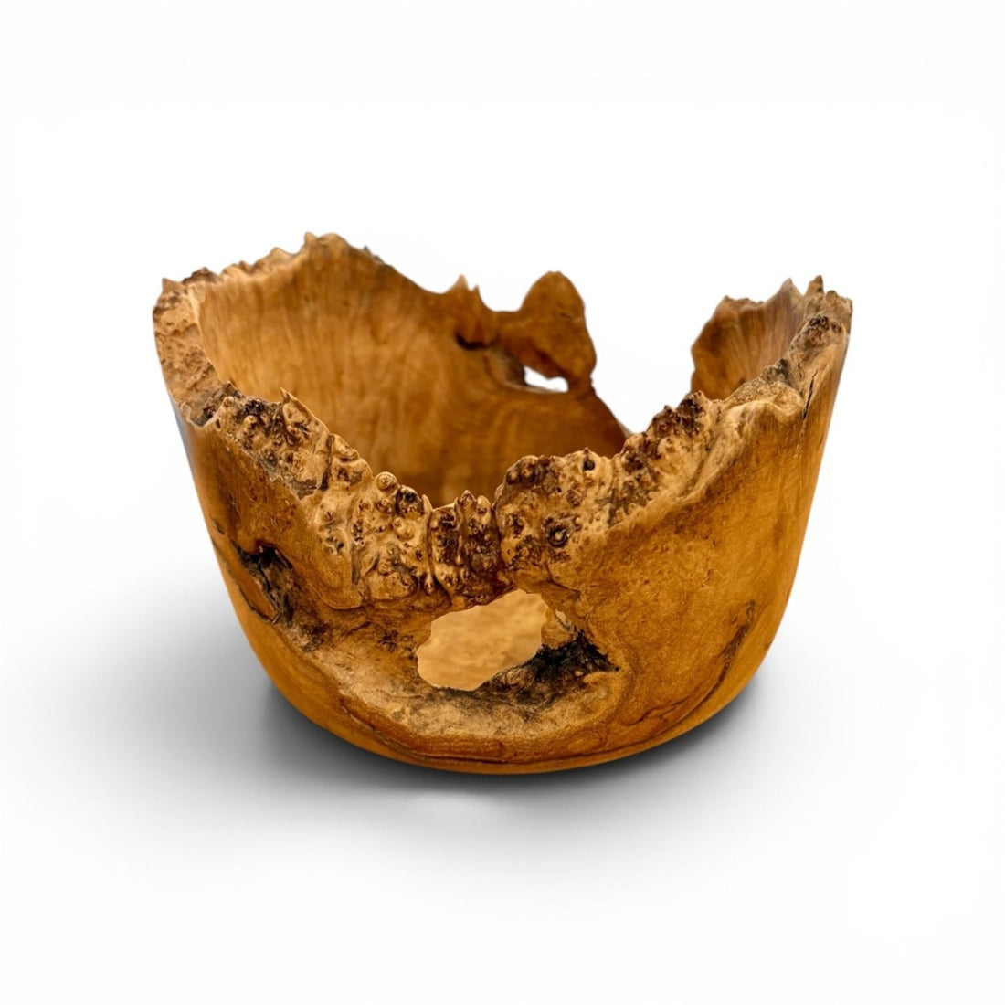 Wych Elm Burr Deep Bowl - Mike Bentley_Just Makers