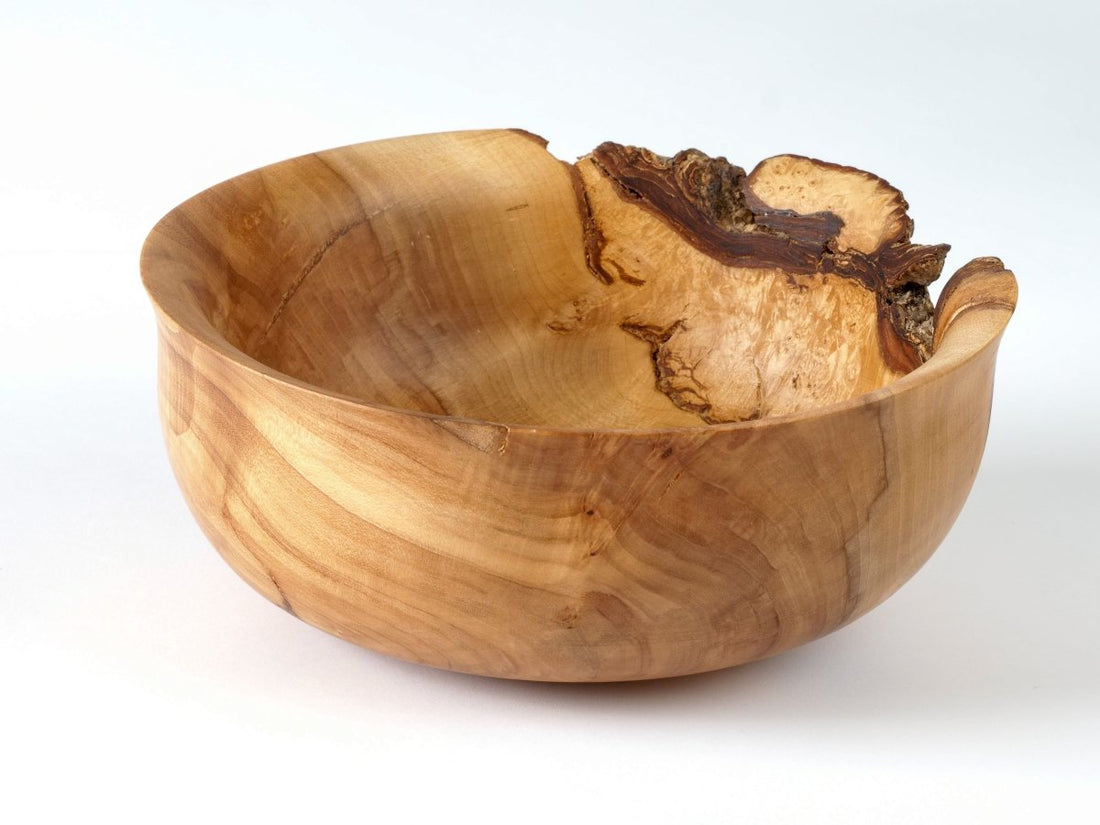 Wych Elm Natural Edge Bowl - Mike Bentley_Just Makers