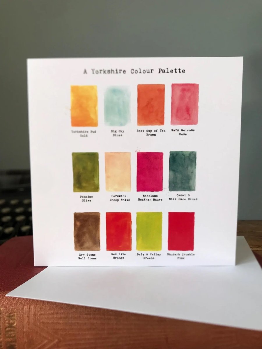 Yorkshire Colour Palette Card - The Proverbial Hare_Just Makers