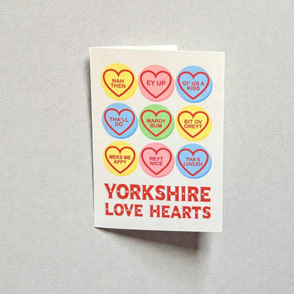Yorkshire Love Hearts Card - JAM Artworks - Just Makers JAM Artworks