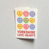 Yorkshire Love Hearts Card - JAM Artworks - Just Makers JAM Artworks