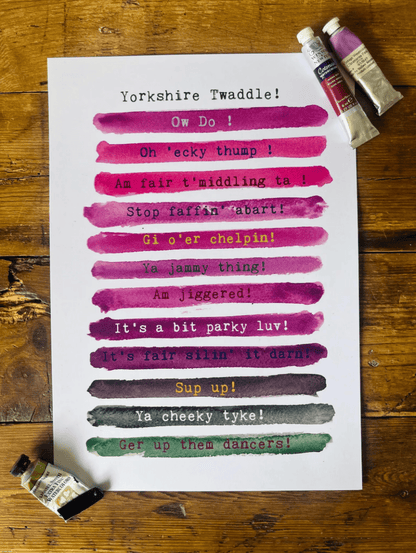 Yorkshire Twaddle A3 Print - The Proverbial Hare_Just Makers