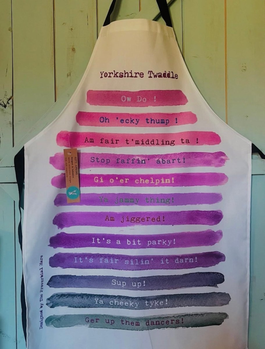 Yorkshire Twaddle Apron - The Proverbial Hare_Just Makers