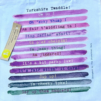 Yorkshire Twaddle Tote Bag - The Proverbial Hare_Just Makers