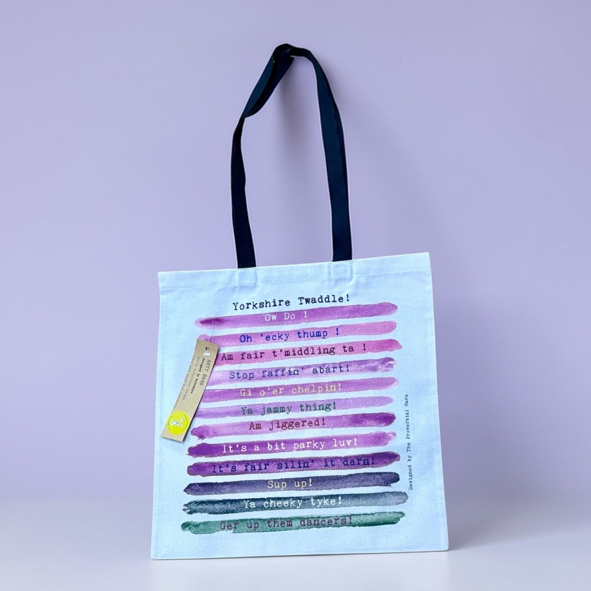 Yorkshire Twaddle Tote Bag - The Proverbial Hare_Just Makers